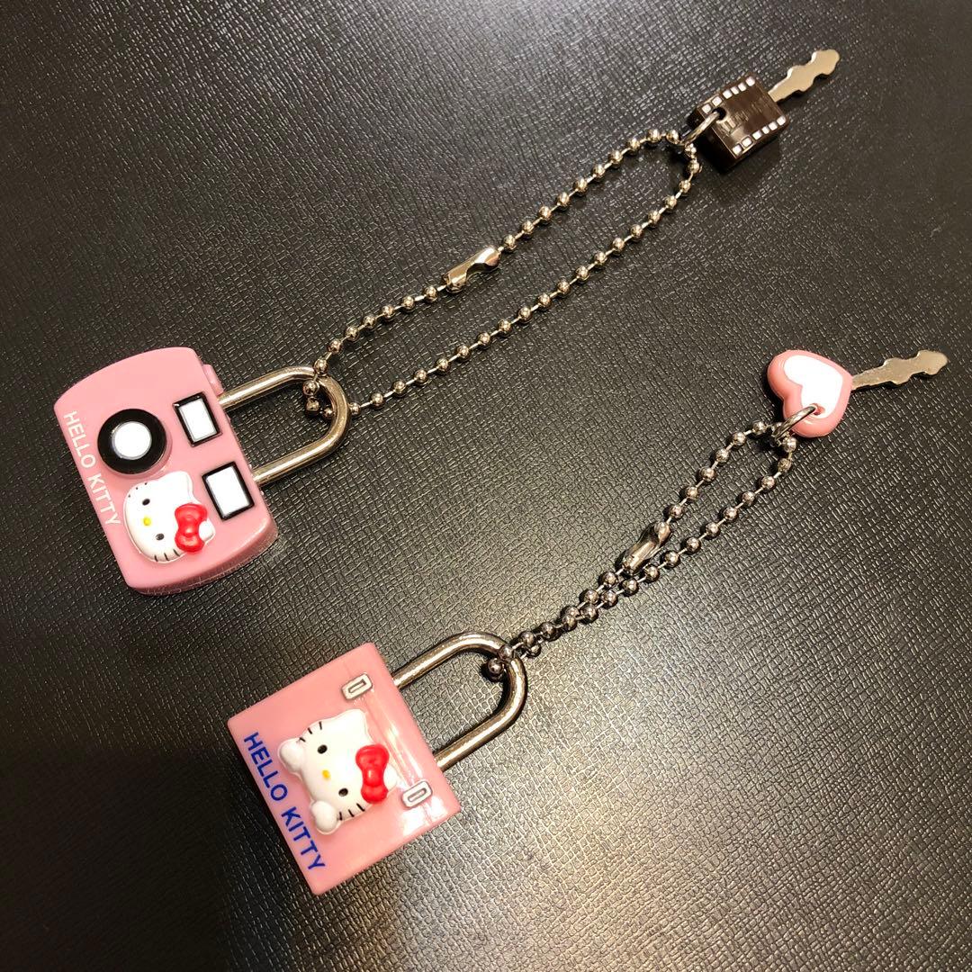 2003年 ハローキティちゃん 南京錠 鍵 セット キティちゃん サンリオ