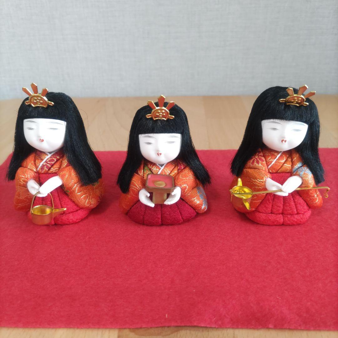 三人官女♡木目込人形♡ひな祭り