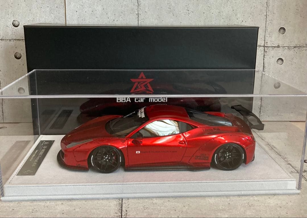 【限定10台】LBWK 1/18 フェラーリ 458 メタリックコルサ　新品