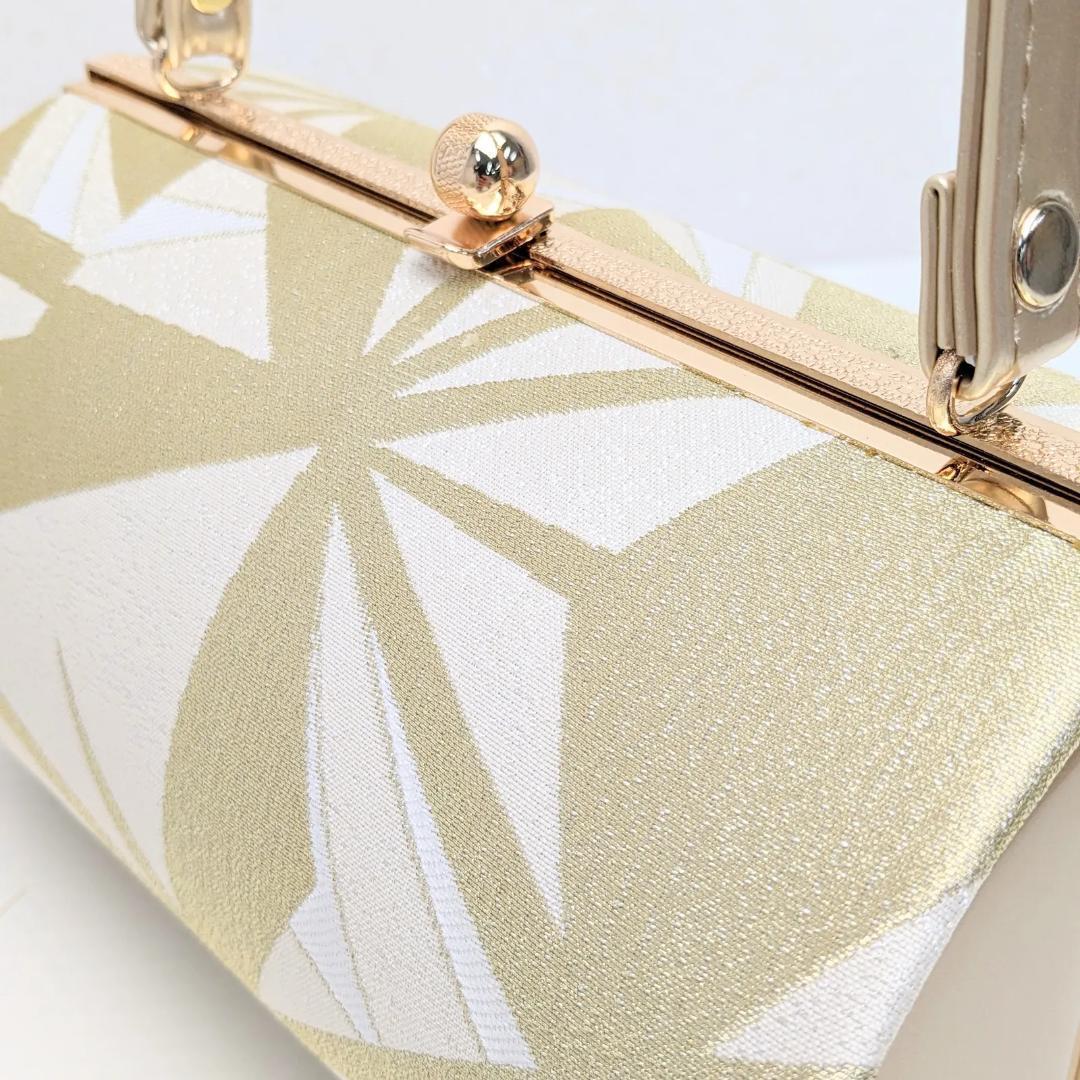 和装 草履バッグセット 帯地 金 ゴールド 3枚芯 フリーサイズ k15-10