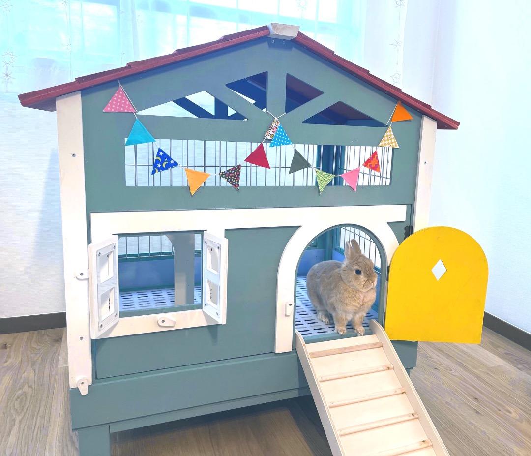 【もちつき】弐番館　北欧デザインペットハウス　うさぎ用ケージ Amazon.co.jp: 【もちつき】うさぎ用ケージ 弐番館 北欧デザインペット