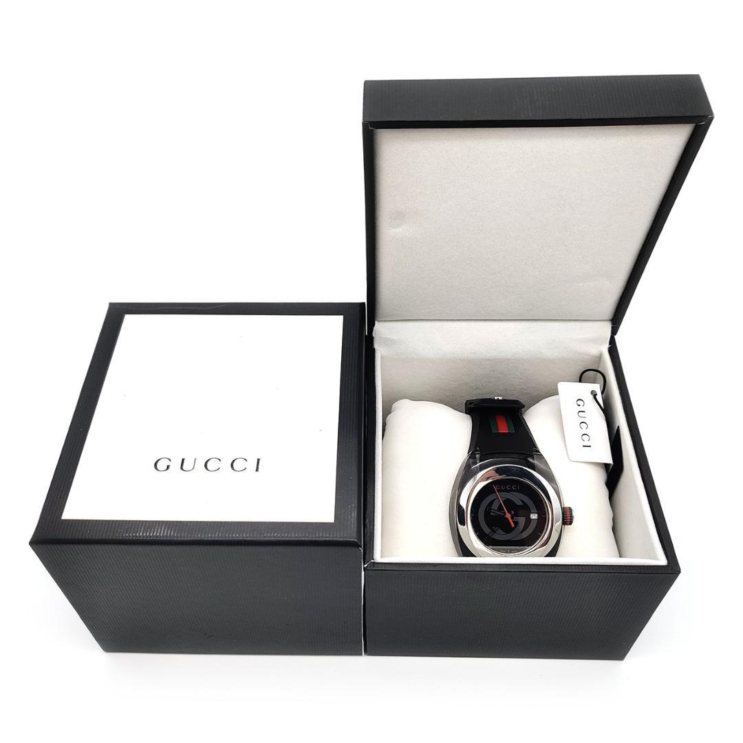 グッチ SYNC シェリーライン 腕時計ブラック ユニセックス