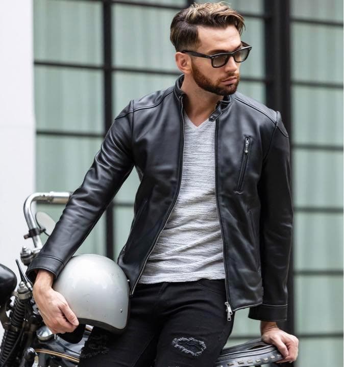 極美品バッファローボブズシングルシープレザーライダースレザージャケット