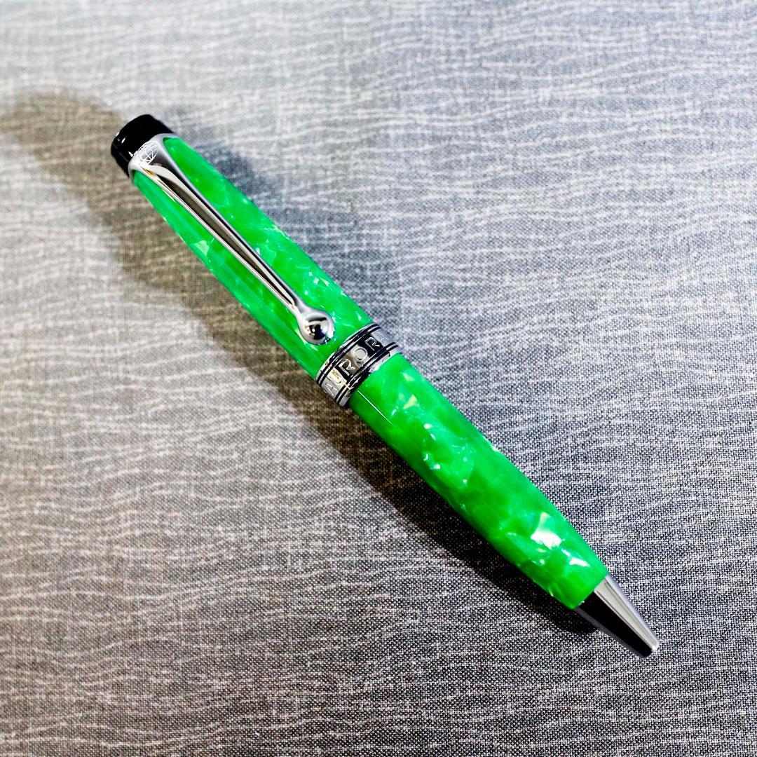 極美品 限定品】アウロラ ボールペン テッラ グリーン
