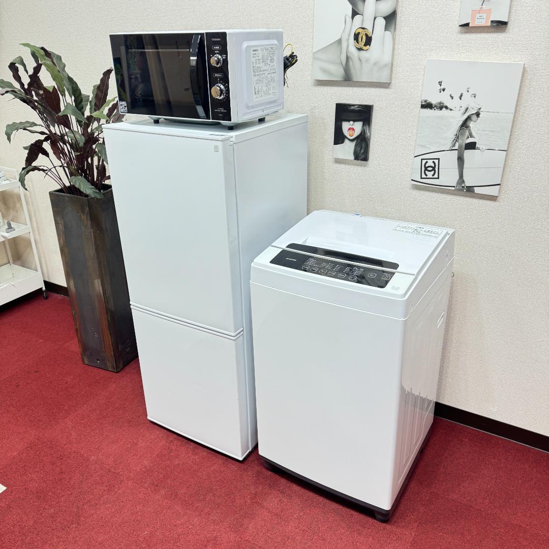 東京23区送料無料　美品家電3点セットNo.38 + セミダブルフレーム