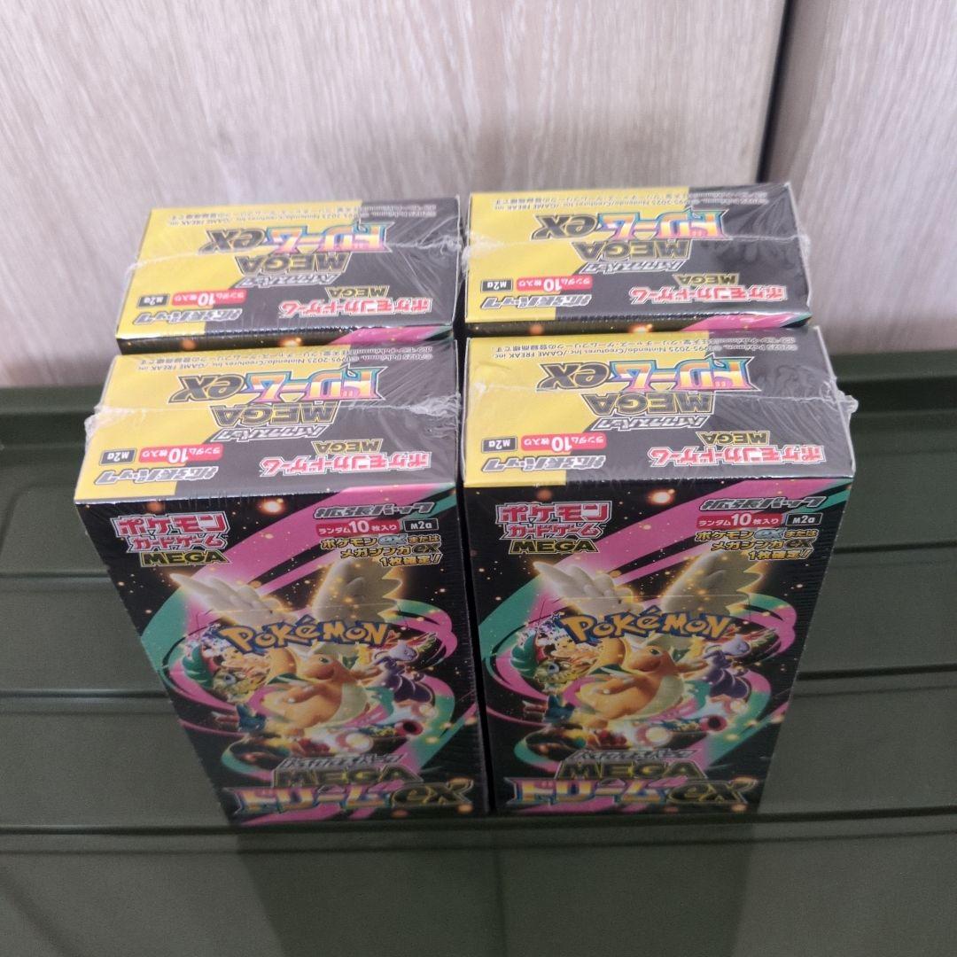 ポケモンカードゲーム MEGAドリームEX　4BOX　シュリンク付き