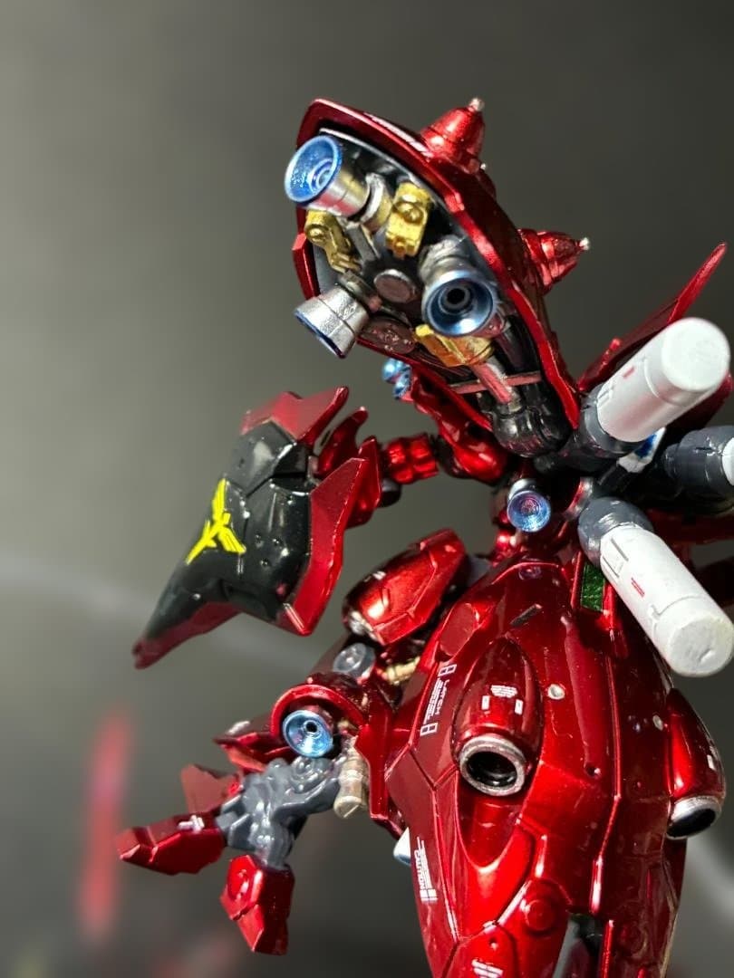 ガンダム アーティファクト 第一弾 ナイチンゲール　全塗装 　クリアケース付き