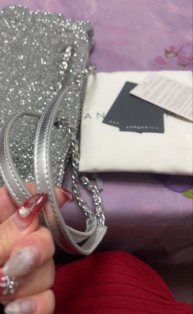 専用♡新品未使用、ANTERPRIMAショルダーバッグ　オッキエッロ　シルバー