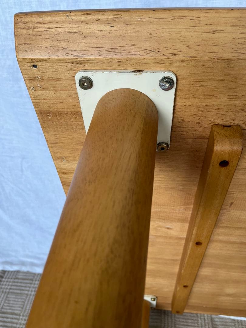 【アンティーク】北欧レトロ 天然木 ダイニングテーブル コーヒーテーブル 古家具