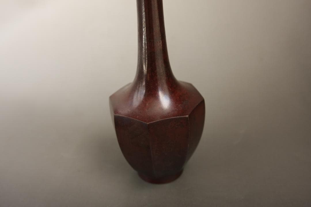 鶴首花入れ　金属製 茶道具