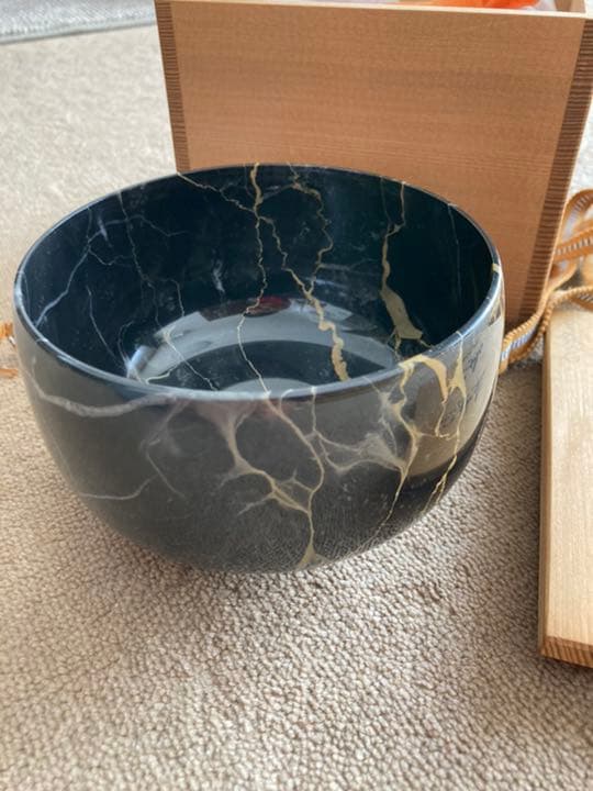 ☆天然石☆ 茶碗 秀観作 金鉱山石
