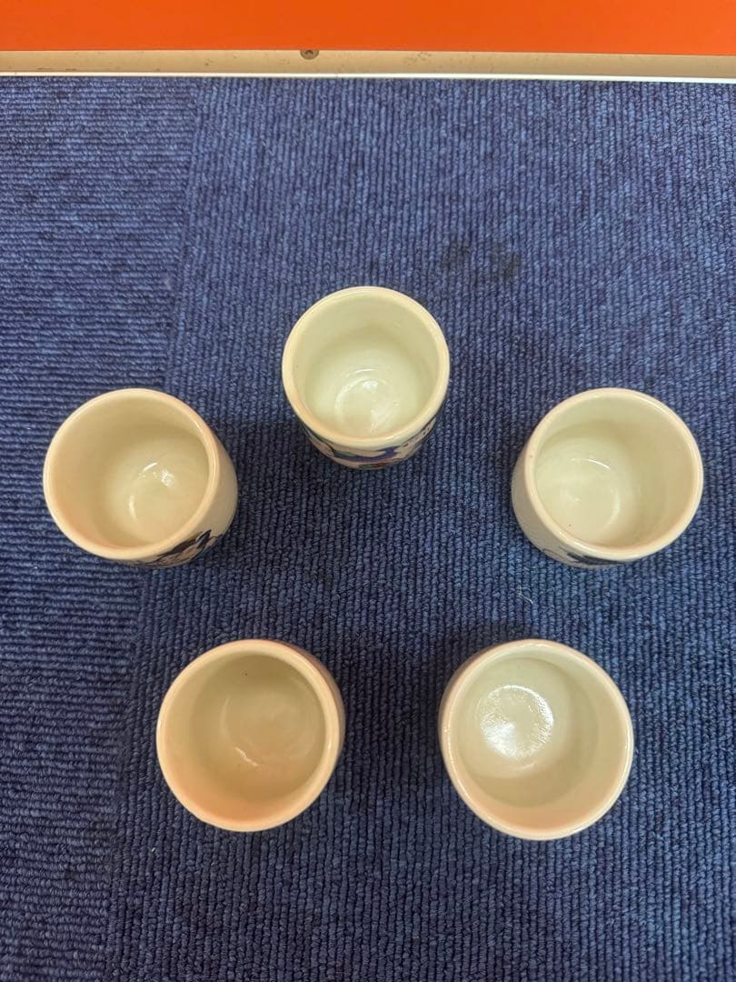 1730  春画　浮世絵　お猪口　5個セット