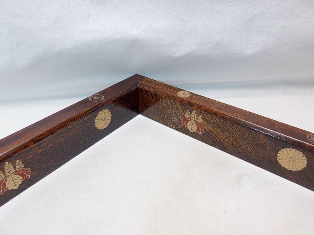 ほぼ未使用 茶道具 吹漆 高台寺蒔絵 炉縁 元箱