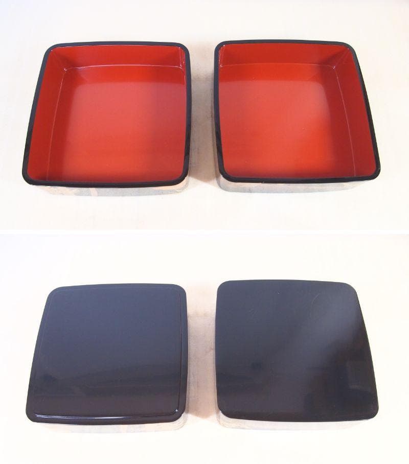 【極美品】輪島塗 わじま慶塚 竹に雲蒔絵 四段重箱 台付き 弁当箱/お重 漆器