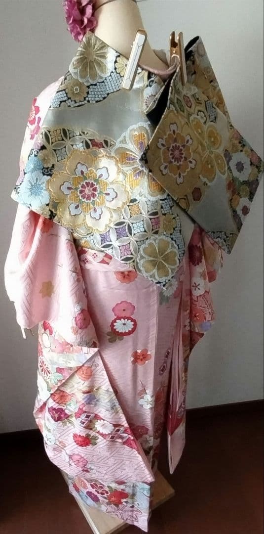 k様 441.花の妖精 振袖7点セット 正絹 フルセット 成人式 可愛い