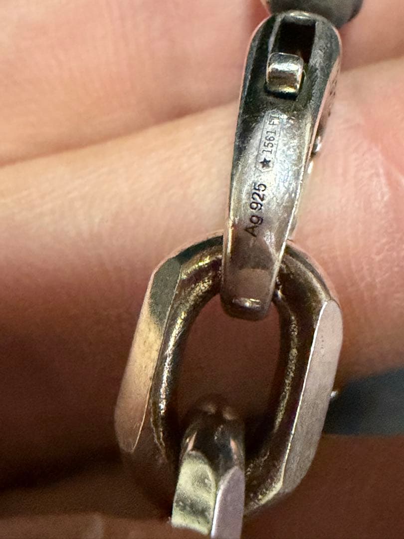 GUCCI グッチ インターロッキング チェーン ブレスレット シルバー 18