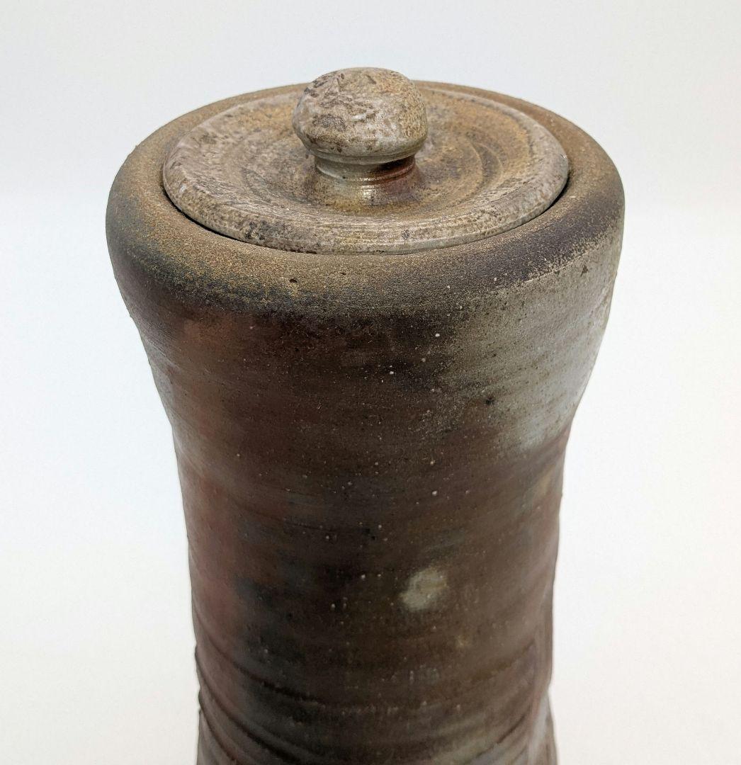 伝統工芸士 高原敏 備前焼 細水指A 共箱共布 水差し 茶道具 茶器