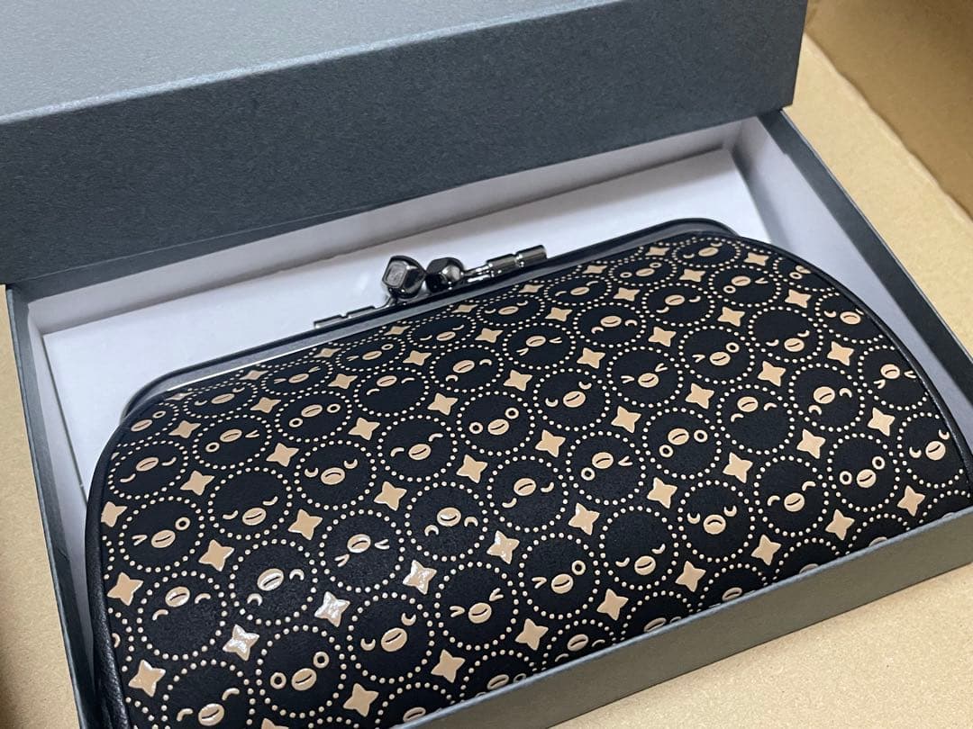 【新品】印伝suicaペンギンコラボ　親子がまぐち財布　印傳屋　 スイカ和小物