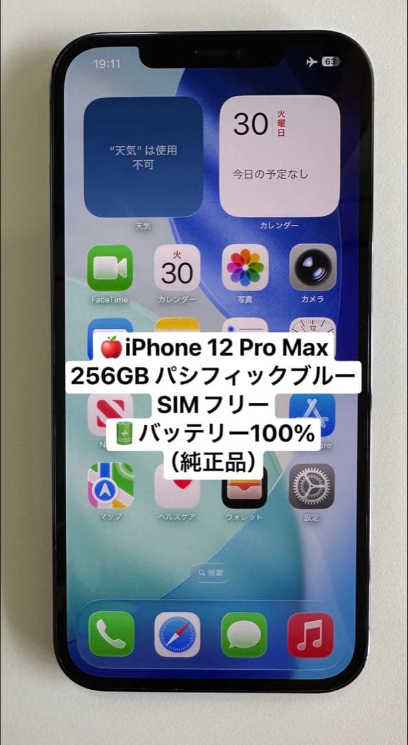 iPhone 12 Pro Max 256GB パシフィックブルー SIMフリー Apple iPhone 12 Pro Max 256GB SIMフリー [パシフィックブルー] 価格