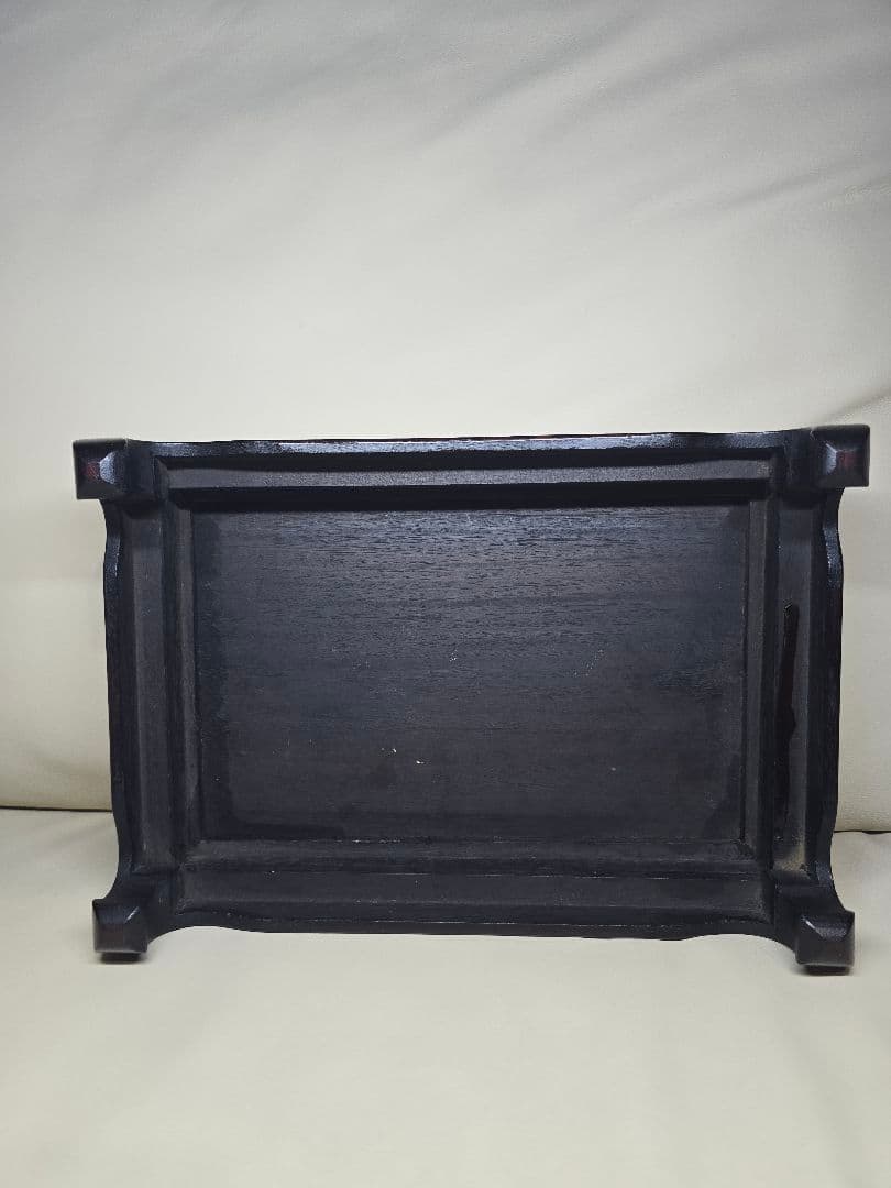 時代物 唐物 唐木 銀象嵌唐草付 花台 紫檀 華道具 飾り棚 茶道具 骨董品