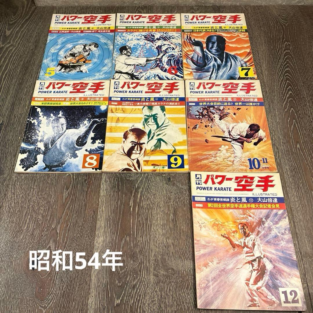 50冊以上 月刊パワー空手 昭和50年代 大山倍達 極真カラテ 雑誌