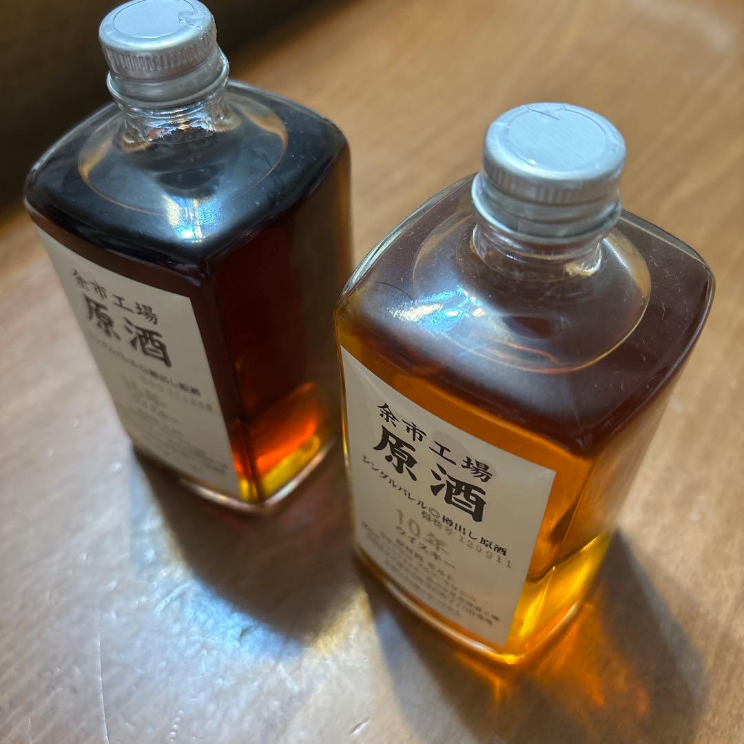 希少旧ボトル】余市工場 原酒 10年 170ml 62% 15年58%