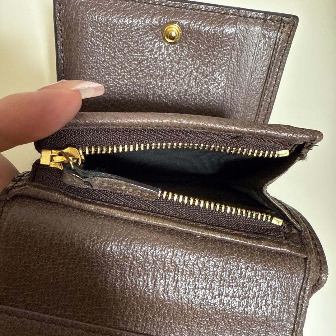 Gucci GGモノグラム 三つ折り財布