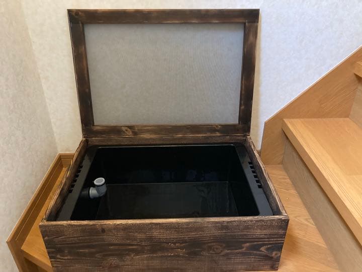 ビオトープ】 メダカ NVボックス22 販売 +木枠+網付き蓋+