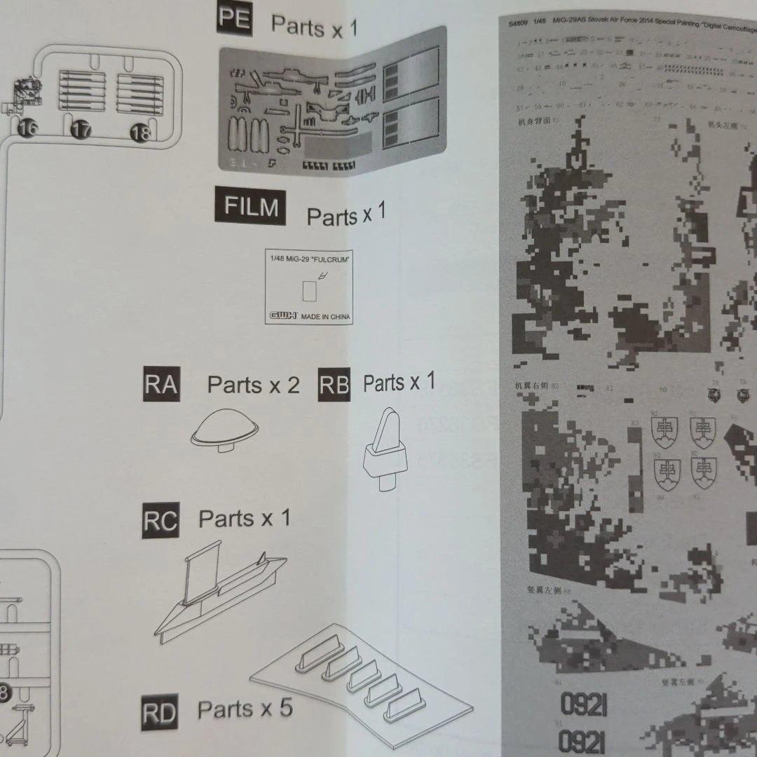 G.W.H MiG-29AS スロバキア空軍 1/48 プラモデル