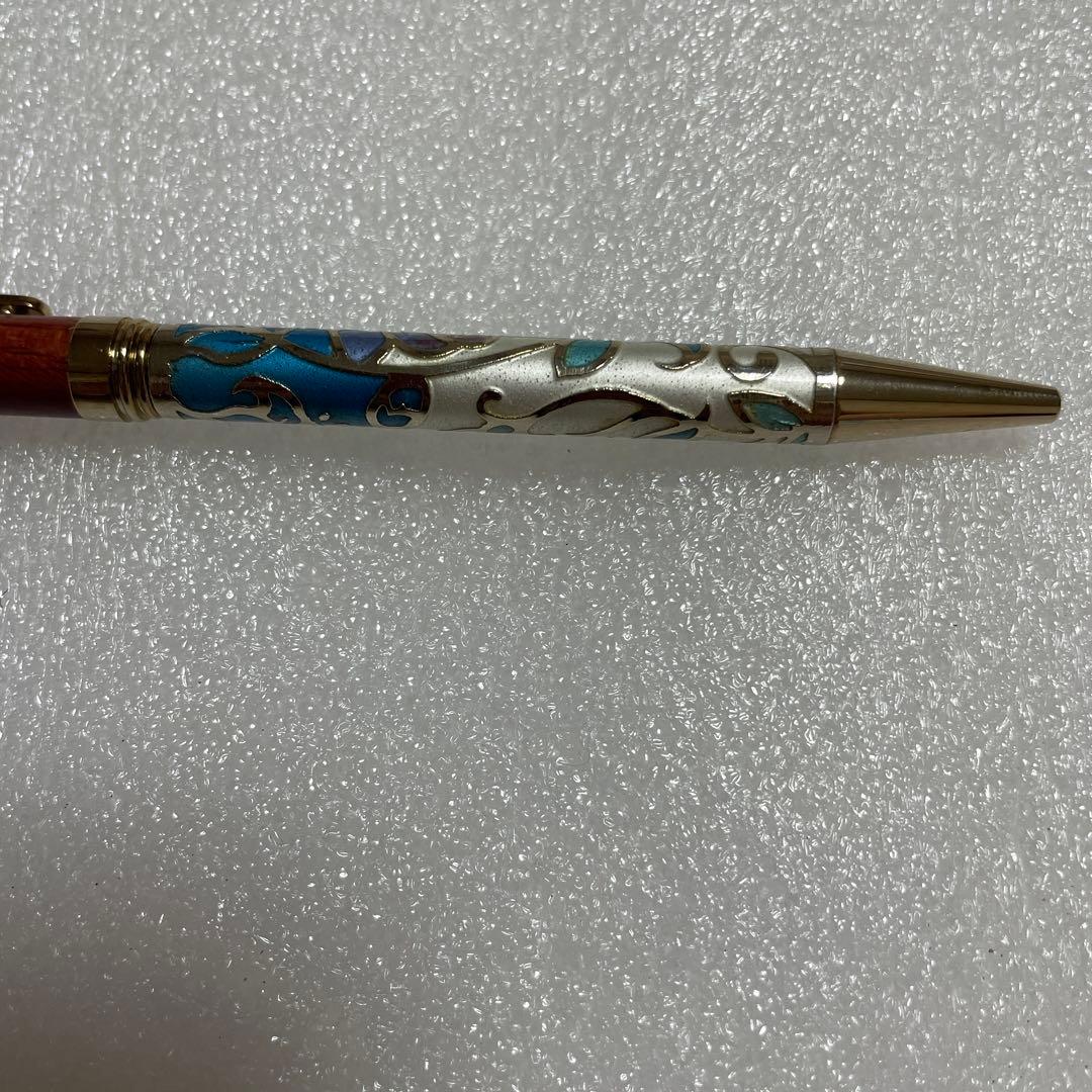 希少 ANDO 宮内庁御用達 安藤七宝店 七宝ボールペンとペン皿のセット