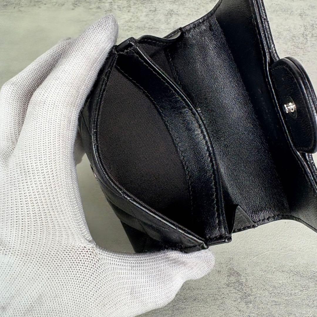 CHANEL シャネル　マトラッセ　ケース　ラムスキン　カードケース