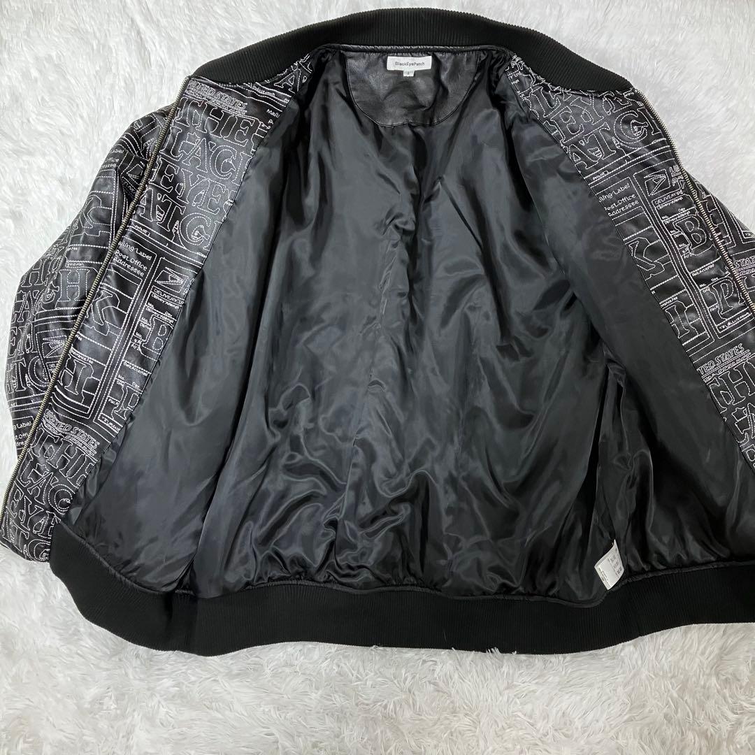ブラックアイパッチ 総柄 刺繍 ジャケット ブルゾン ジャンパー