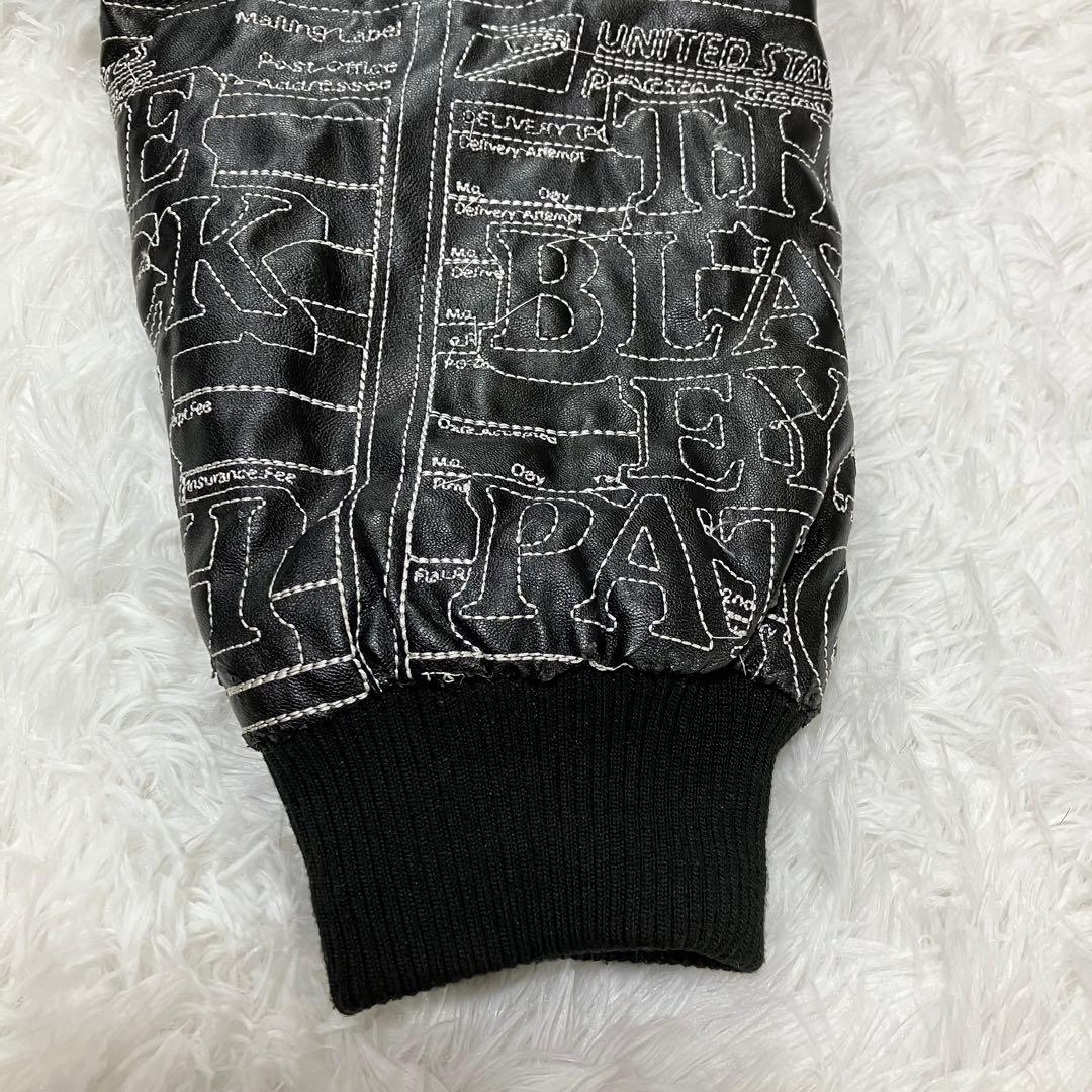 ブラックアイパッチ 総柄 刺繍 ジャケット ブルゾン ジャンパー