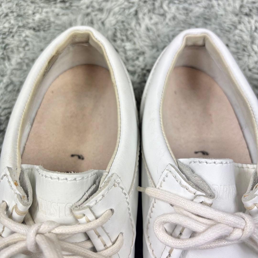 美品 ビルケンシュトック パサデナ 40 26cm 白 ホワイト レザー