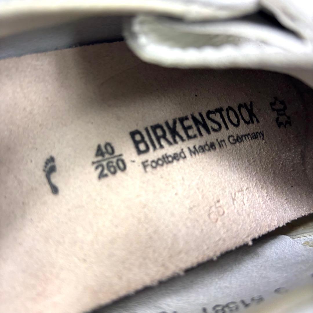 美品 ビルケンシュトック パサデナ 40 26cm 白 ホワイト レザー