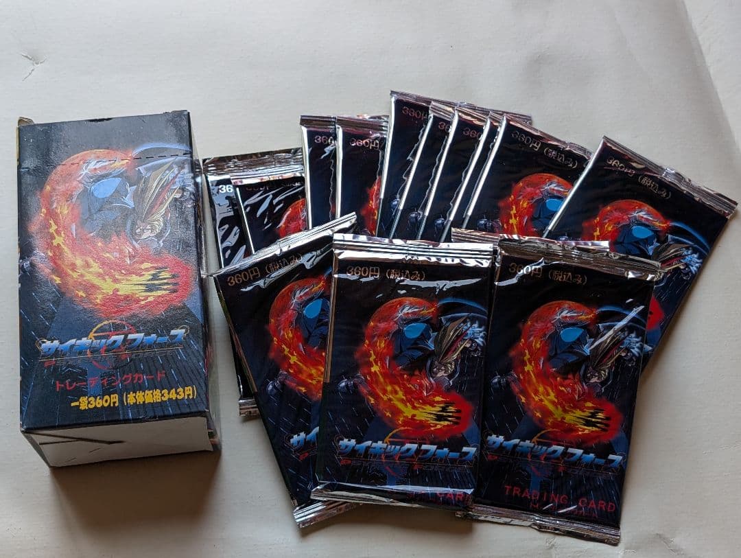 1996サイキックフォーストレーディングカード未開封10箱1500枚　トレカ