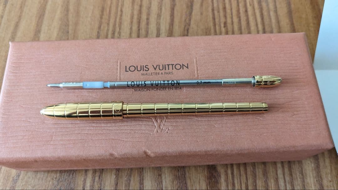 ルイ・ヴィトン シャープペンシル スティロ アジェンダ GM ゴールド