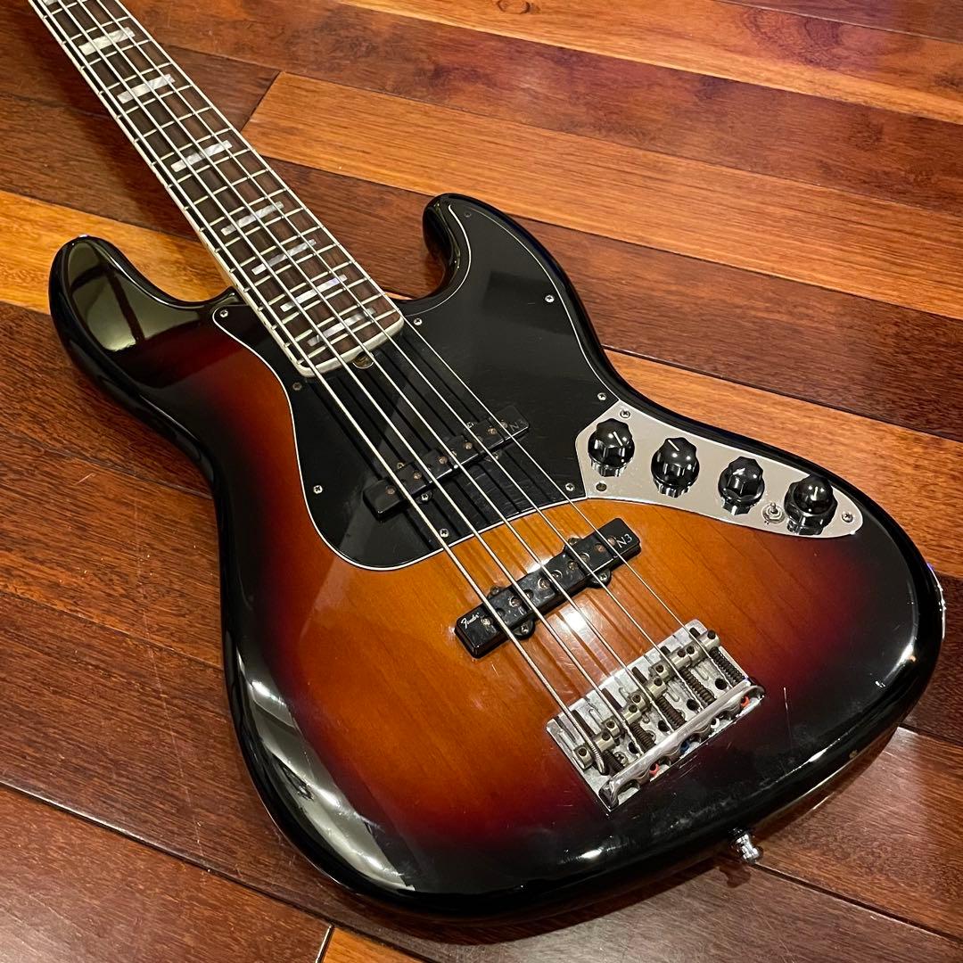 ベース Fender USA American Deluxe Jazz Bass V Fender American Deluxe Jazz Bass V - Natural | Sweetwater