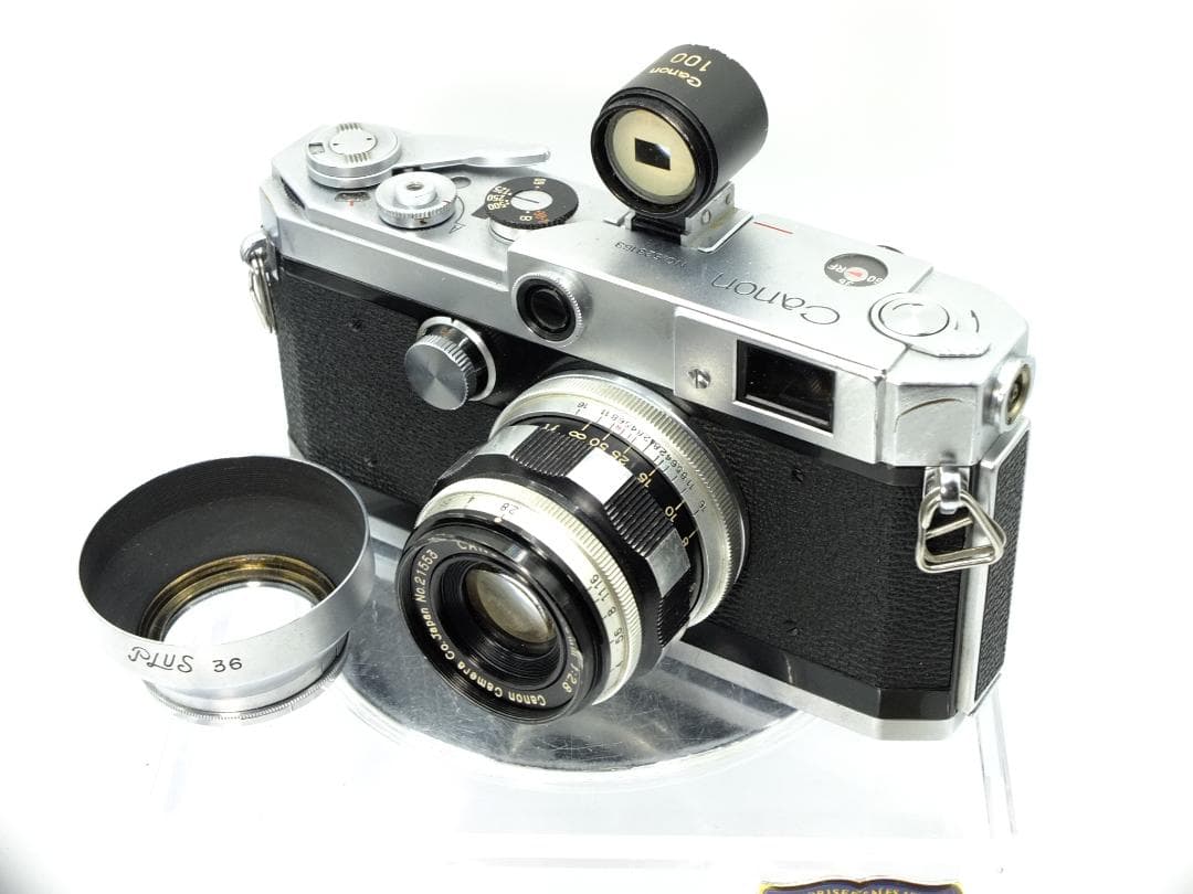 実写確認整備品】キャノン L2／50㎜f2.8ゼブラ・フード付