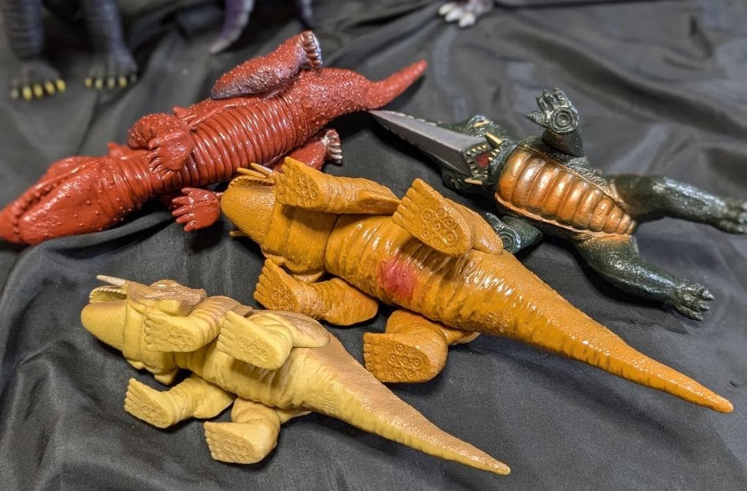 昭和ガメラ＆対戦怪獣（バンダイ）ソフビフィギュア・コンプリート7体