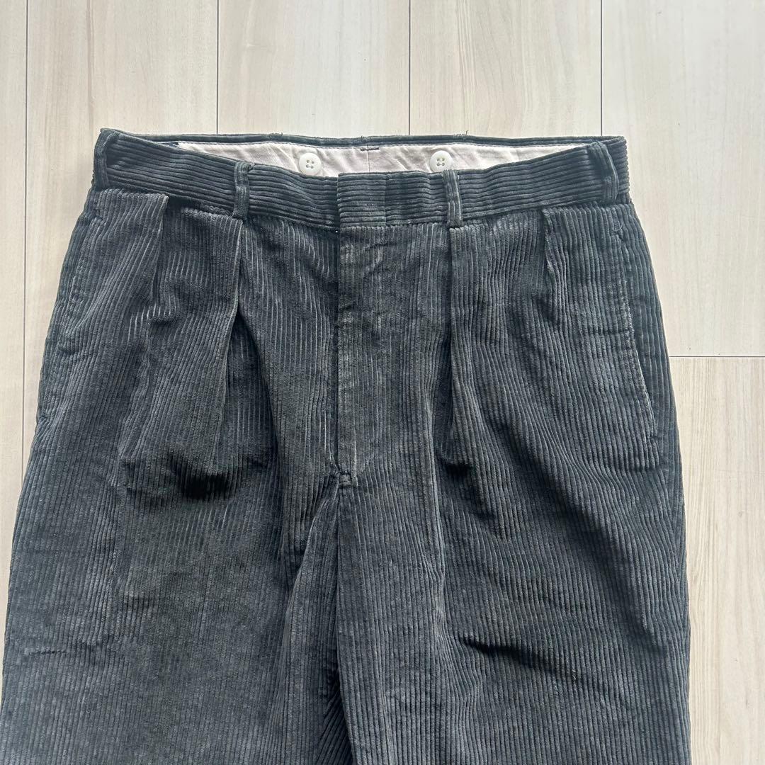 90s ブルックスブラザーズ ブラックコーデュロイパンツ USA製 32×30