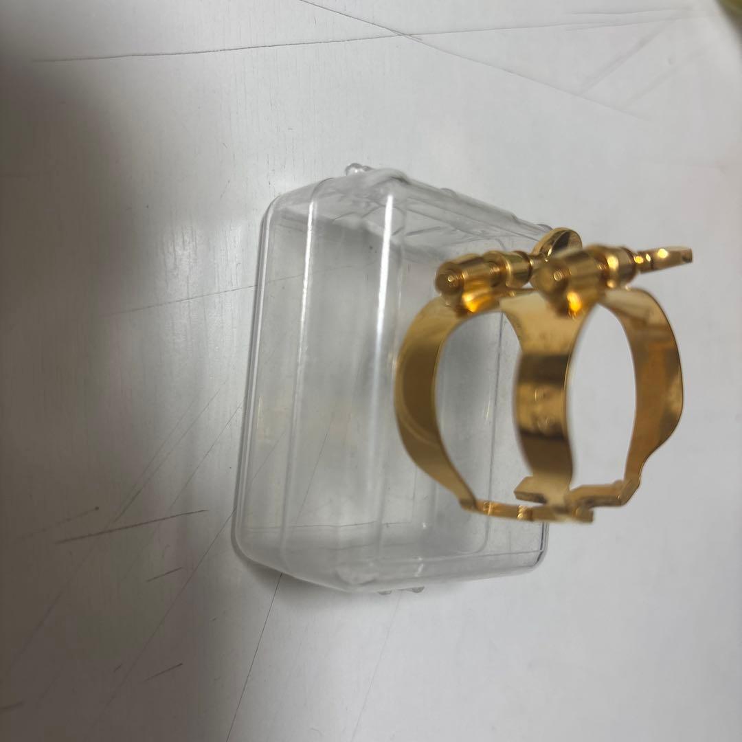 アルトサックス リガチャー 金メッキ ケース付き