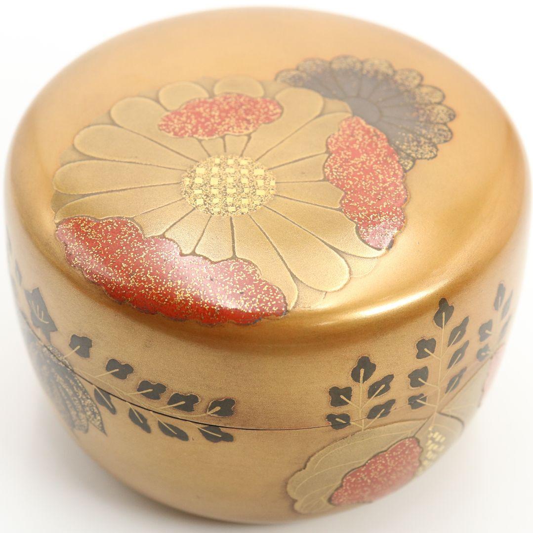 難波仁斎作 高台寺蒔絵 棗 茶道具 共箱 M839 - メルカリ