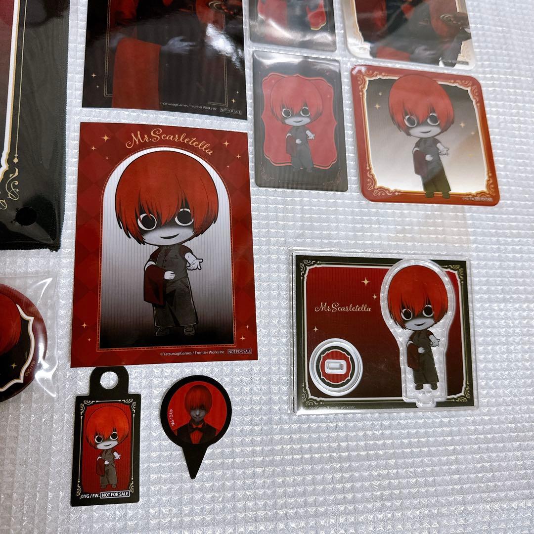 文字化化　カフェ　THEキャラカフェ　赤い傘の男　ランチョンマット　アクスタ