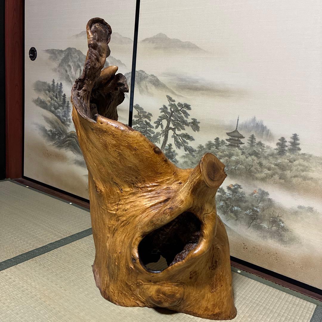 衝立☆天然木 自然木 玄関オブジェ