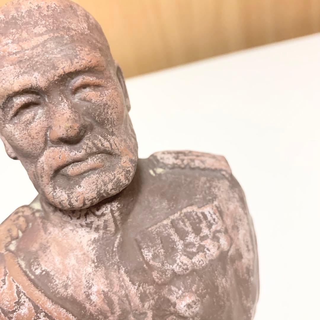 ☆匿名配送 軍人 胸像 レトロインテリア ブラウン ヴィンテージ