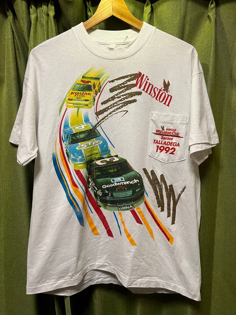 1992年物】NASCAR TALLADEGA ヴィンテージTポケット付 L - メルカリ