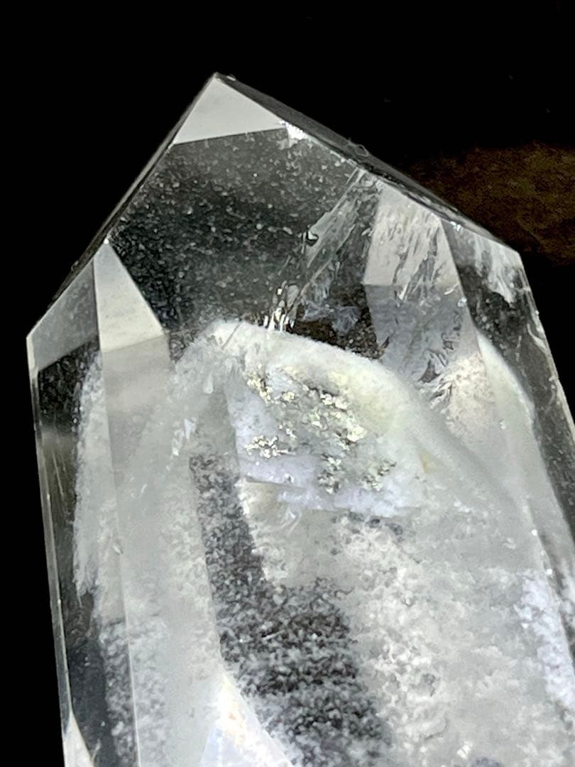 龍脈水晶 パイライトインクォーツ クリスタル 水晶 黄鉄鉱 ファントム