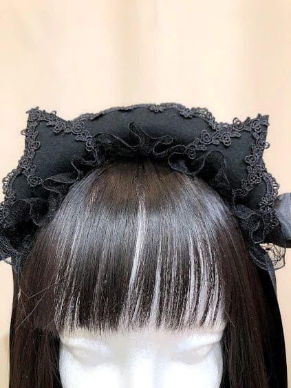 CAT EAR MINI BONNET / MAJOH