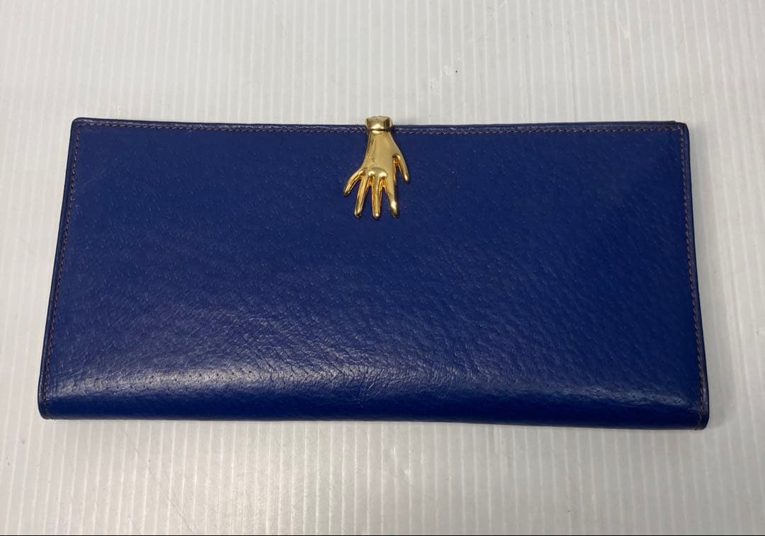 希少【GUCCI】二つ折り　長財布　オールドグッチ　ヴィンテージ　ハンドモチーフ